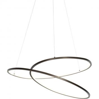 Lámpara colgante de diseño bronce 72 cm con LED regulable en 3 pasos y materiales de acero, aluminio y plástico - Rowan