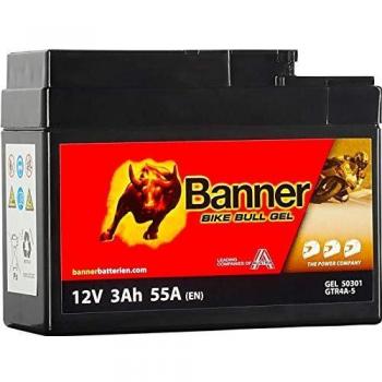 Batería Gel Banner Bull 3Ah 12V para Motocicletas GTR4A-5