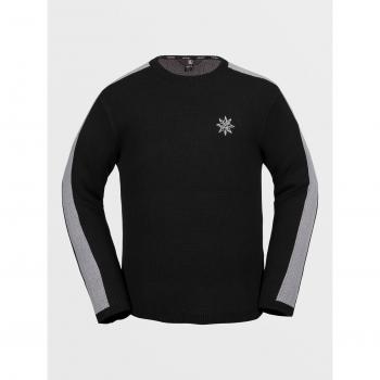 Volcom Jersey Ravelson - BLACK, suéter de manga larga, color negro, talla S