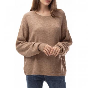 Woolen Bloom Jersey Punto Mujer Invierno Jersey Rayas Camiseta Manga Larga Sueter Basico Suelto Jerseys Camisa Tops Pull-Over Suéter Mujer Primavera Otoño