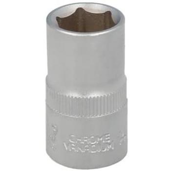 Llave Vaso 1/2 Hexagonal 15 mm. Perfil de 6 Caras, Acero Cromo Vanadio, Aristas Redondas