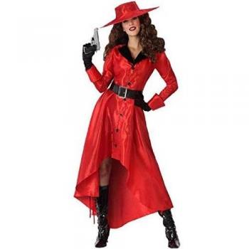 Atosa Disfraz de Heroína Elegante Rojo para mujer y Atosa Disfraz Detective Héroe Cómic