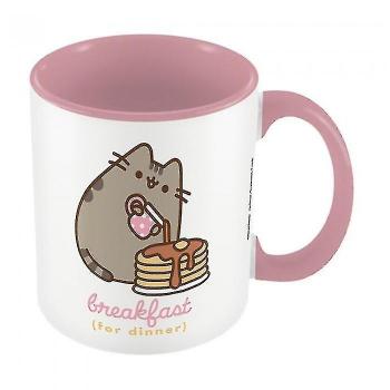 Taza de contraste de desayuno Pusheen Rosa/blanco One Size