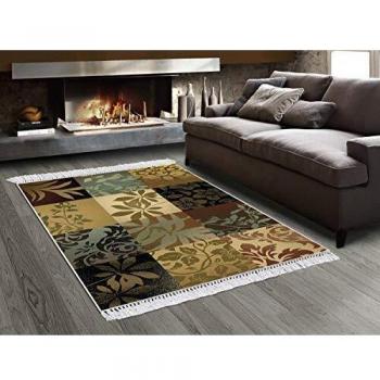 Homemania HALI-92291 Amazzonia - Alfombra Impresa, Moderna, Multicolor de Tela, 160 x 230 cm