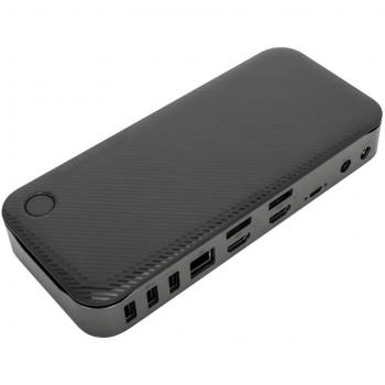 Targus DOCK710EUZ Laptop Dock/Port Replicator, USB 3.2 Gen 2 (3.1 Gen 2), Type-C, Black