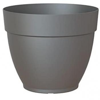 Maceta Capri Campana Ø 30 cm - Antracita - Capacidad 12 L - Polipropileno