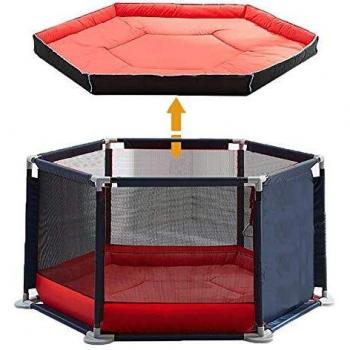 Star Ibaby Parque de Bebés Ultraligero Oxford + Nueva Alfombra Soft Diseño Antideslizante.