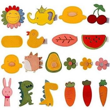 JPYH 20PiezasClips Pelo, Linda Pinza de Pelo para Niñas Mujeres, Animal Frutas Horquillas Pelo, Accesorios Cabello Niña, Horquilla de Moda, para Bebe Infantiles Niñas Adolescentes