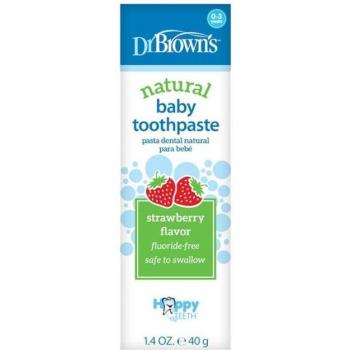 Pasta Dental Infantil Dr. Brown's Sabor Fresa 40g