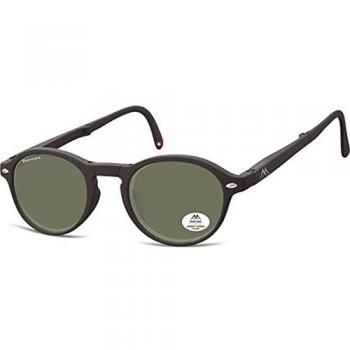 montana Sunglasses foldable unisex panto matt black/green