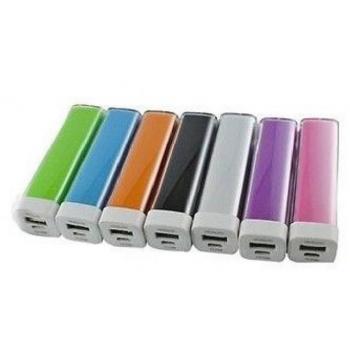 Power Bank 2600mAh USB Batería Externa para Smartphone y Teléfono Celular de Emergencia
