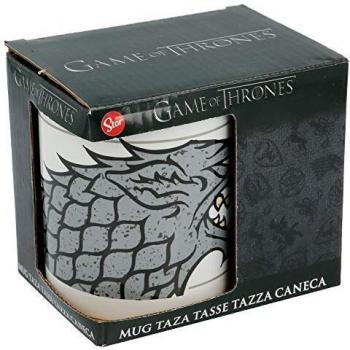 TAZA CERAMICA 325 ML CON CAJA | JUEGO DE TRONOS STARK