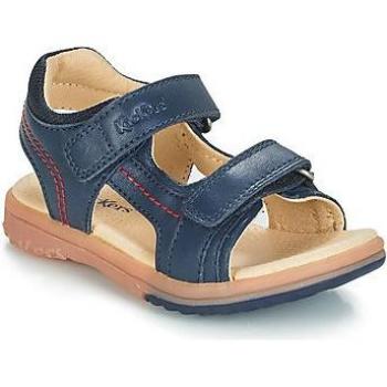 Sandalias de Niña KICKERS Platino en Piel Marine EU 33