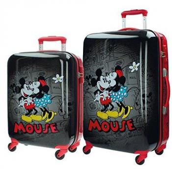 Set 2/Trolley Abs 55/67cm.4r.Retro Comic Black