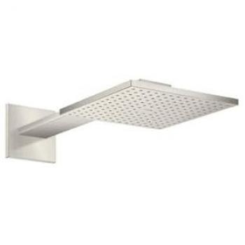 Ducha de Cabeza Hansgrohe Axor 250x250 mm, 2 Jets, Brazo de Ducha 450 mm, Acero Inoxidable Optic