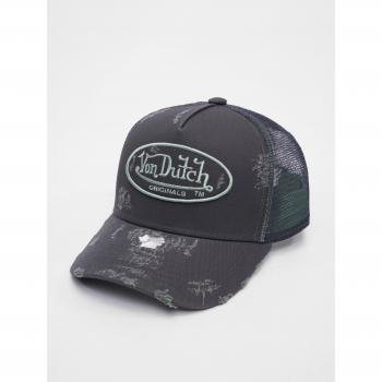 Von Dutch Kiruna Black/Green Adjustable Trucker Cap