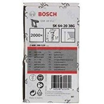 Bosch 2 608 200 529 - Pasador de cabeza avellanada SK64 20G, 38 mm, pack de 2000