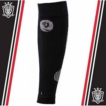 Medilast D410BN - Pantorrillera unisex, lot de 2, color Negro/Blanco, talla XL