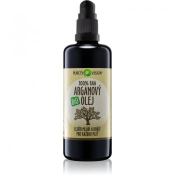 Purity Vision BIO Argan Oil 100 ml - 100% organic, cold-pressed, unrefined, suitable for all skin types, rich in vitamin E and fatty acids, hydrates and nourishes skin and hair, cruelty-free