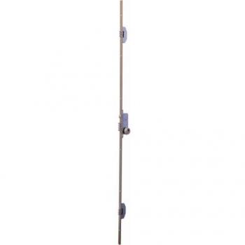 Cerradura de Seguridad UCEM 2550 CL HL Latón Satinado con 3 Puntos de Cierre para Puerta de Madera, Embutir, Medidas 20x50mm