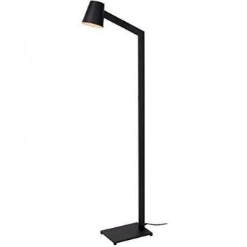 Lámpara de pie purista Mizuko negra con lectura 1xE14 Ø13cm