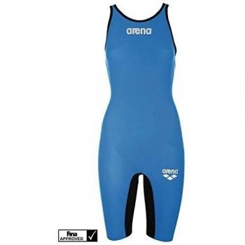 ARENA W Pwsk Carbon Flex Bañador para Competición, Mujer, Azul