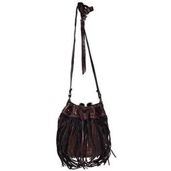 bandolera Campomaggi C3900 Frans remaches de bolsillo de las señoras del bolso del bolso del bolso de cuero Bolso rojo Vinaccia