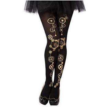 Atosa-63052 Medias Steampunk, color negro, única