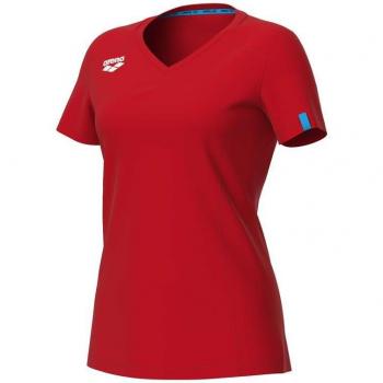 Arena Women's Team Panel T-Shirt - Red - XL