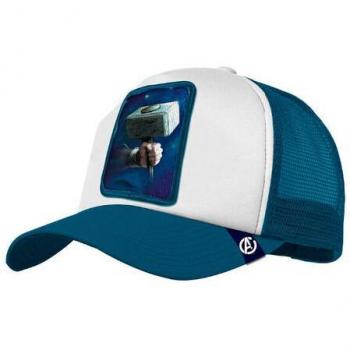 Gorra Thor Marvel Martillo Unisex para Niños, Multicolor, Talla Única con Visera Curvada