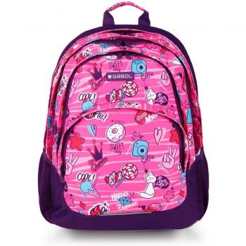 Mochila Gabol STICKER con dibujos e impermeable
