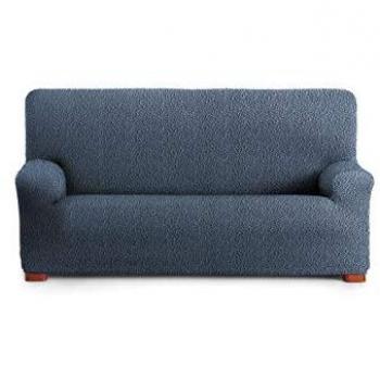 Funda de Sofá Eysa ROC Azul 70 x 120 x 290 cm, elástica, para sofá de 4 plazas, súper bielástica, diseño moderno y premium