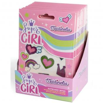 Martinelia Super Girl Glitter Tattoo for Kids - 1 Piece