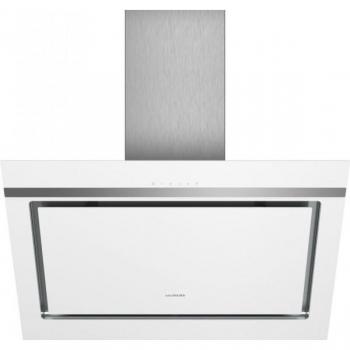 Siemens iQ300 LC87KIM20 - Campana Decorativa de Pared en Blanco con Cristal Inclinado, 670 m³/h, 57 dB