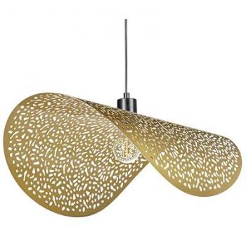 Lámpara Colgante Retro de Hierro Metal Dorado Krishna