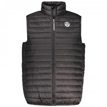 North Sails Men's 3XL Black Polyamide Sleeveless Jacket with Zipper