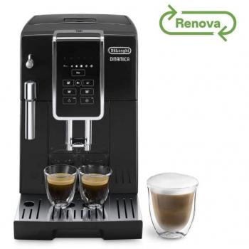 Cafetera Automática Delonghi Dinamica ECAM350.15.B - Negra, Función de Espuma y Molinillo Integrado