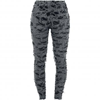 Gothicana by EMP Slashed Leggings Leggings gris/negro L