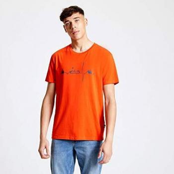 Dare2b Differentiate-Camiseta Estampada De Algodón Transpirable De Estilo Informal Y Manga Corta T-Shirts/Polos/Vests, Hombre, Trail Blaze, S