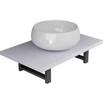 vidaXL Lavabo de Baño con Estante de Pared Cerámica Hogar Jardín Bricolaje Grifo Ducha Aseo Servicio Tocador Pila Ducha Toilette Diseño Decoración