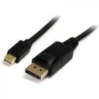 Cable Mini DisplayPort 4K de 0,5 metros en color negro