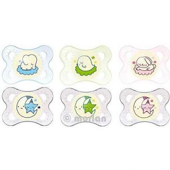 MAM - MAM CHUP NIGHT SILICONA0-6M 2U