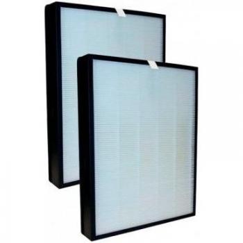 Pack de 2 Filtros HEPA + Carbón Compatible con Delonghi AC 75