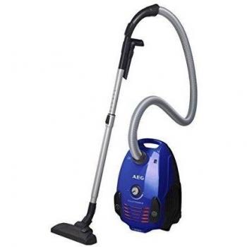 AEG PowerForce Parketto - Aspirador con bolsa AAA con cepillo especial para parquet, color azul