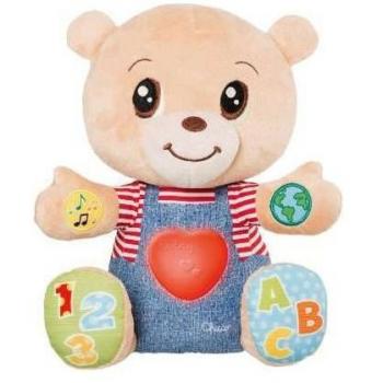 Chicco Peluche Mis Okazujący Uczucia 79470 - Peluche interactivo que enseña emociones, incluye diferentes texturas, sonidos y luces, adecuado para niños a partir de 0 meses