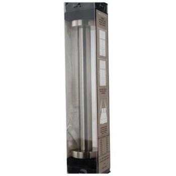 MADURA 10495 Dos Muelle neumático para Soporte Cortina Barra Alma Gris Claro de 1,9 cm