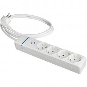 Regleta Enchufes 4 Tomas con interruptor Solera 8014pil 250 V 16 A (1,5 m)