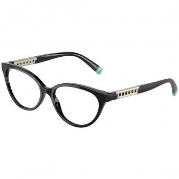 Tiffany & Co. TF2226 8001 Armazones para Mujer Negros, 54 Lentes Recetadas Para Mujer Negros, Gafas Recetadas para Mujer Negras