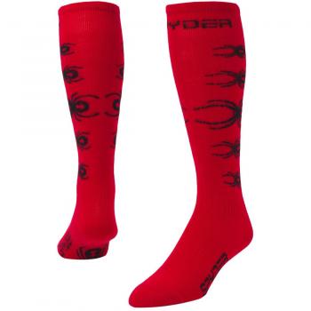 Spyder Bug out Calcetines de Esquí, Niños, Rosa/Negro, L