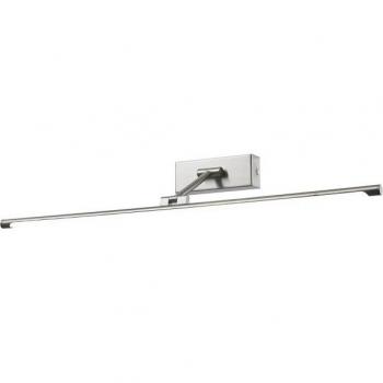 Lámpara LED moderna para cuadros Garrix en níquel satinado, blanco cálido 3000K, 840lm